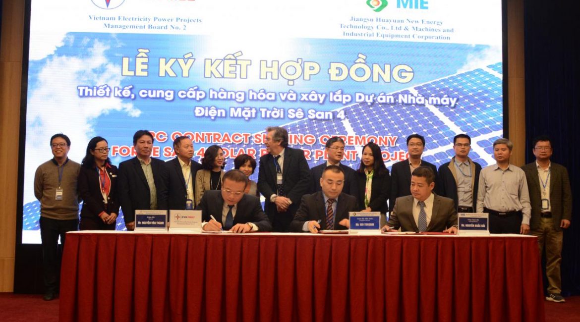 Ký hợp đồng EPC dự án Nhà máy Điện mặt trời Sê San 4