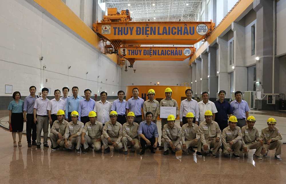 Bộ trưởng Bộ Công Thương thăm Nhà máy Thủy điện Lai Châu