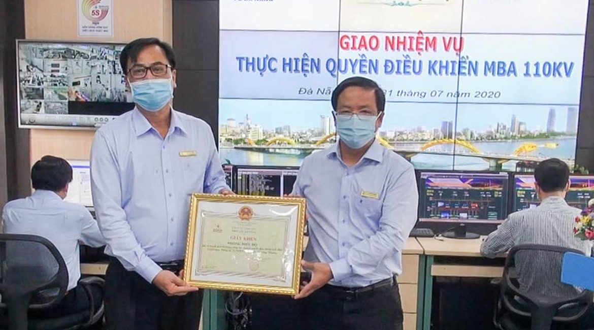 Đơn vị đầu tiên trong EVN tiếp nhận quyền điều khiển máy biến áp 110kV